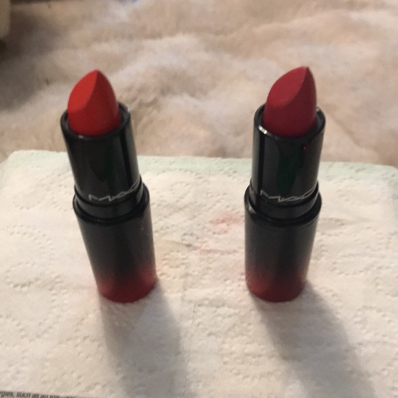 2 full size MAC red lipsticks, new and unused except to swatch. - Picture 5 of 6